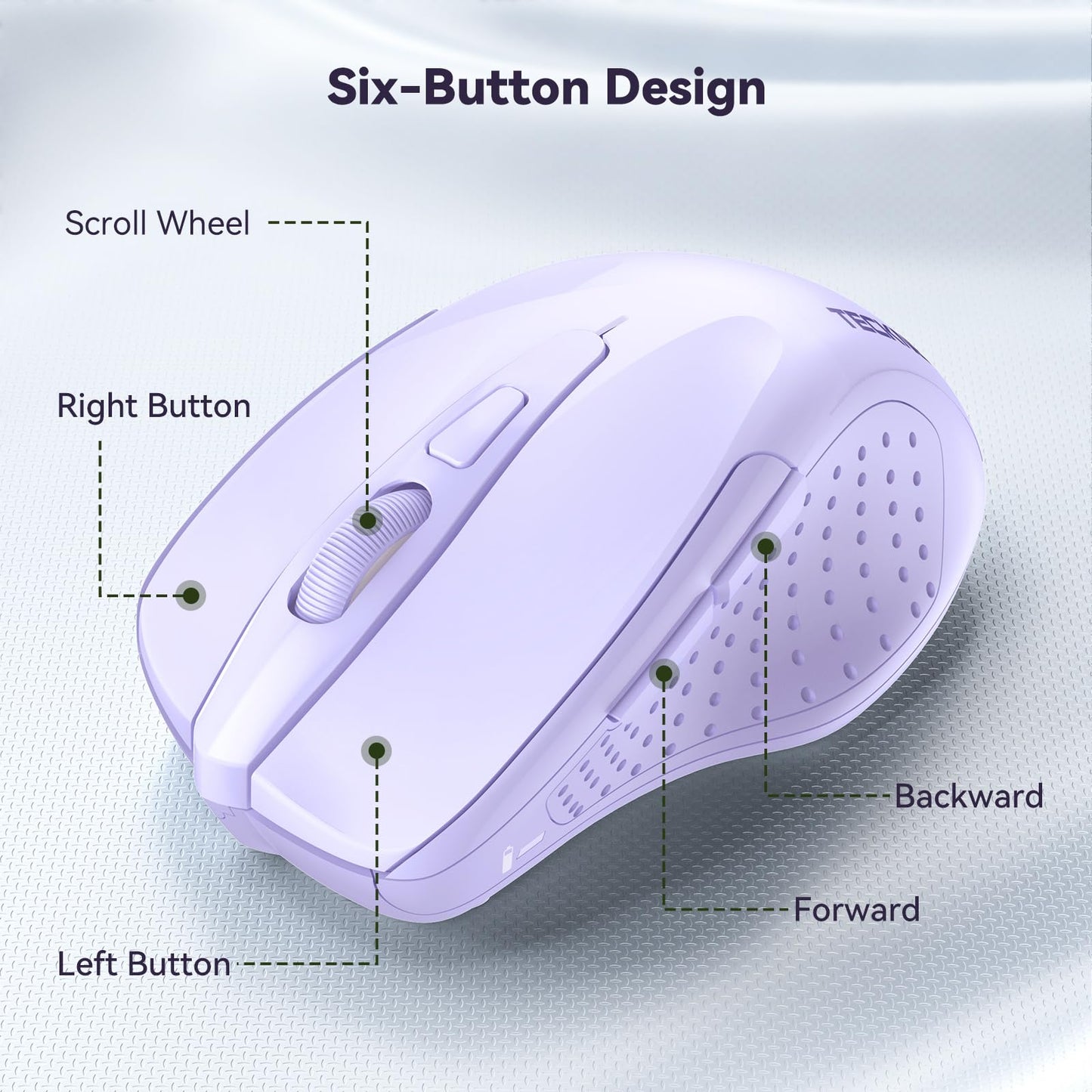 ErgoGlide Wireless: 6-Button, 2600 DPI, 24-Month Power