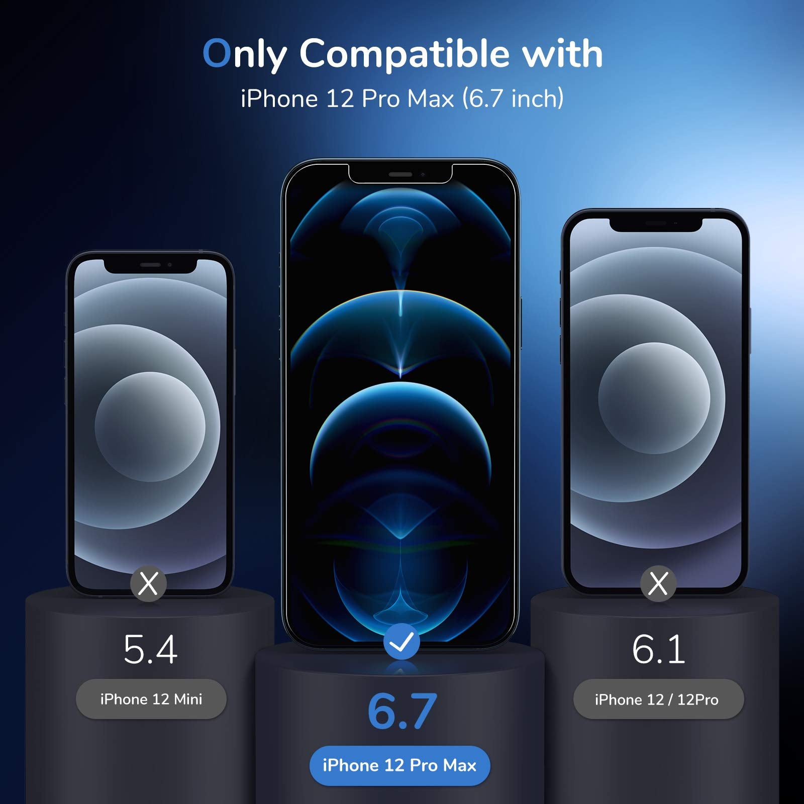 SYNCWIRE 28° Anti-Spy Glass for iPhone 12 Pro Max - Small Enterprise