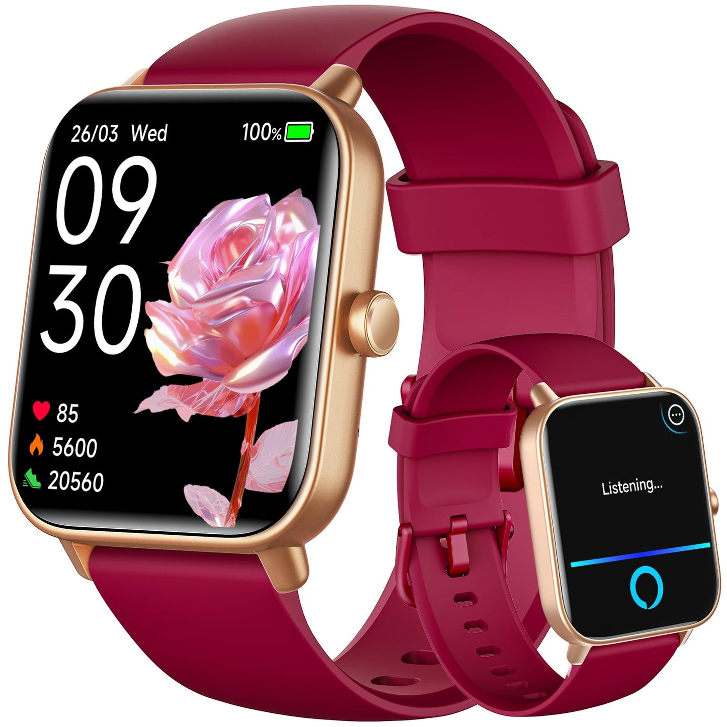 FemmeFit Smartwatch: Alexa, Waterproof, 100+ Sports - Small Enterprise