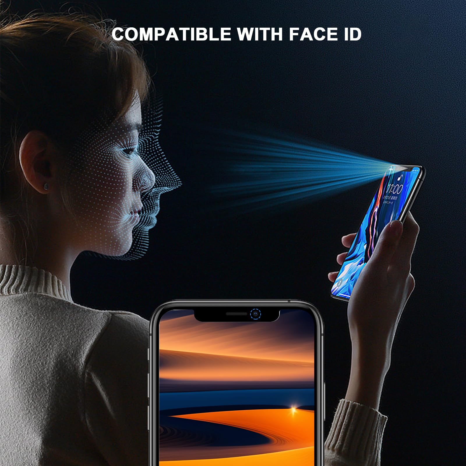 iGuard 2-Pack Privacy Screen Protector for iPhone 14/13 - Small Enterprise