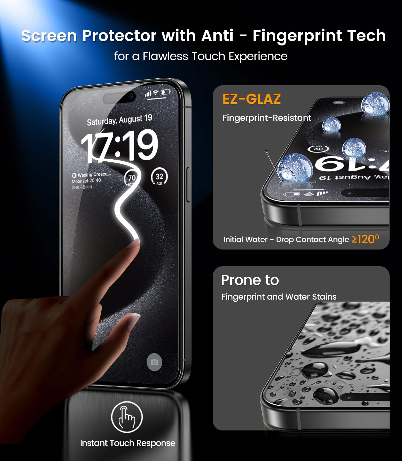 iPhone 13 4-Pack Privacy Glass Shield - Military Grade - Small Enterprise
