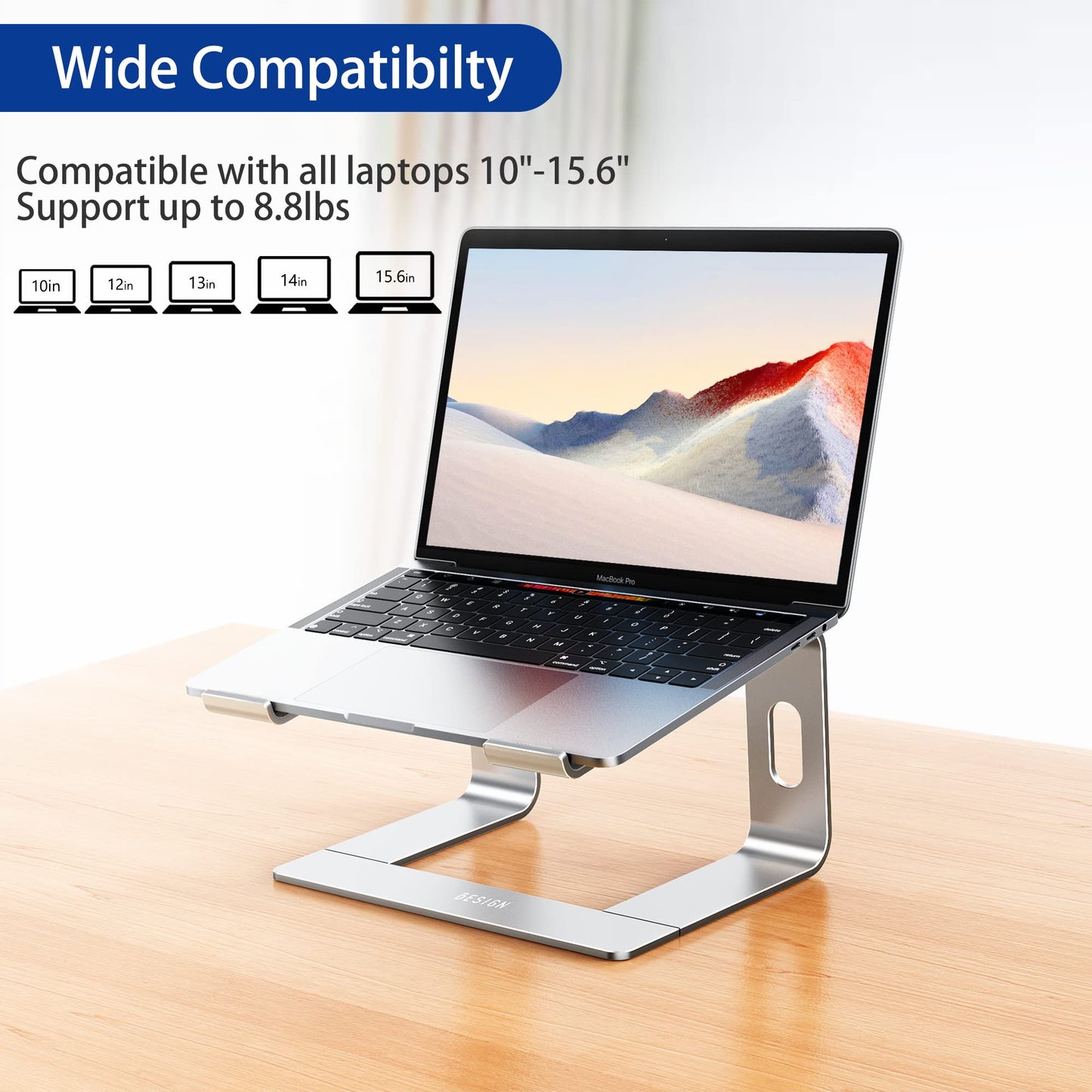 ElevatePro Aluminum Laptop Stand - Ergonomic & Stylish