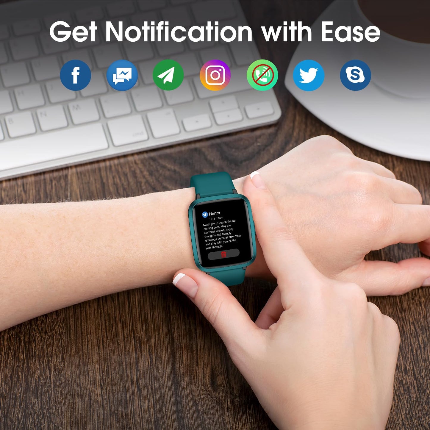 FitWatch Pro: Heart & Sleep Tracker Smartwatch 1.5 - Small Enterprise