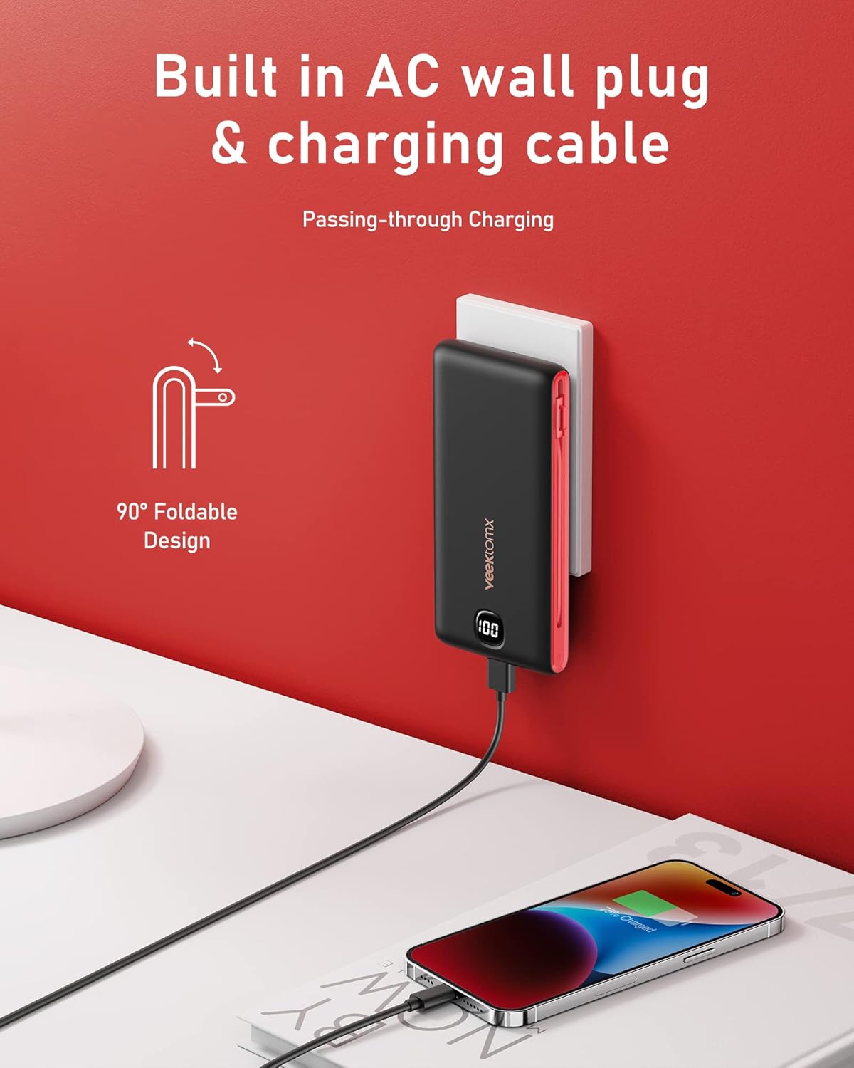 VEEKTOMX SlimCharge 10K: Ultimate Travel Power Bank - Small Enterprise