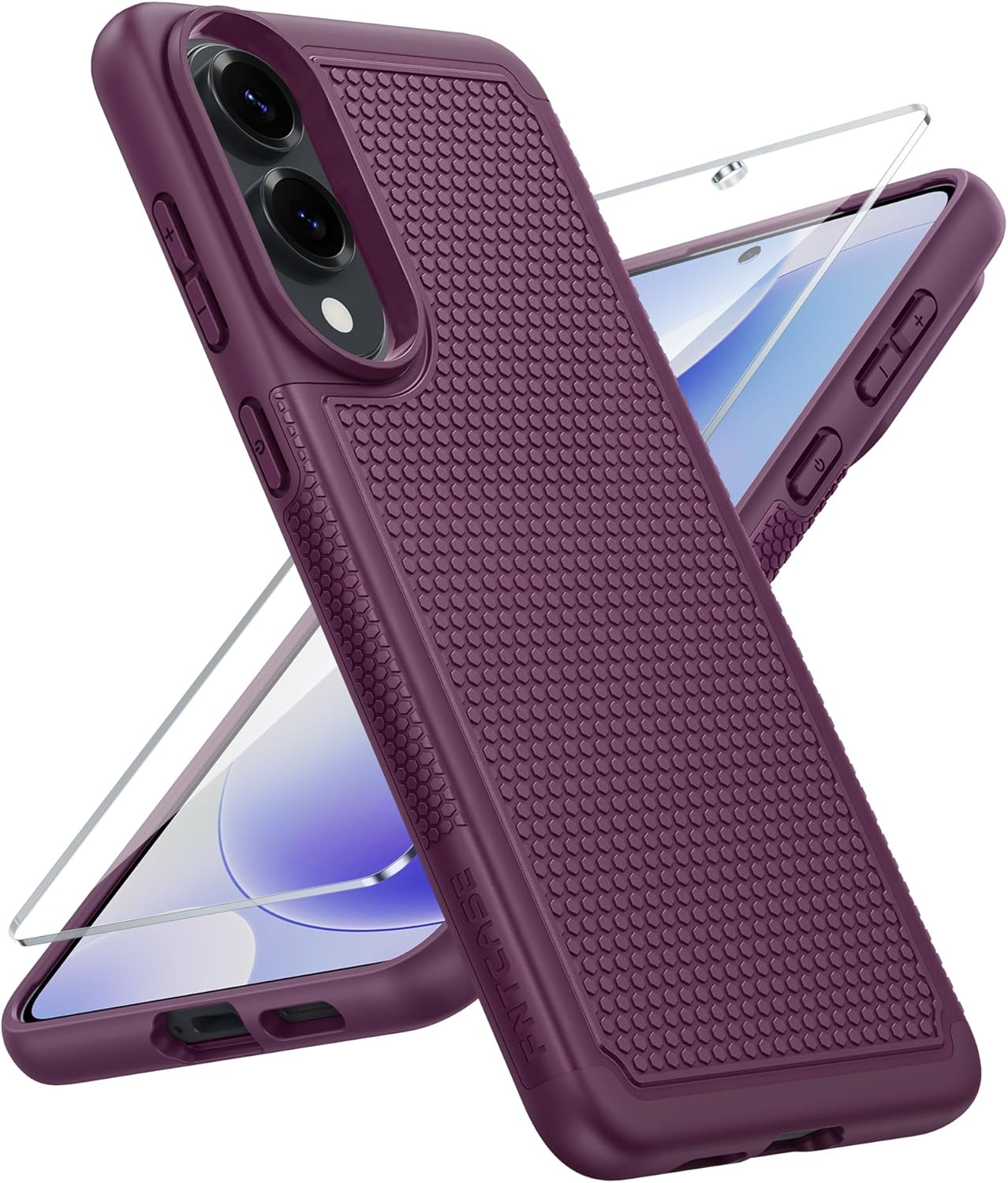 FNTCASE for Galaxy A17/A16 5G Phone Case - Samsung A17 Military Grade Drop Protection, 14ft Drop Tested, Screen Protector Included, Anti-Slip Matte Textured, TPU+PC Dual Layer Shockproof Cover (Black)