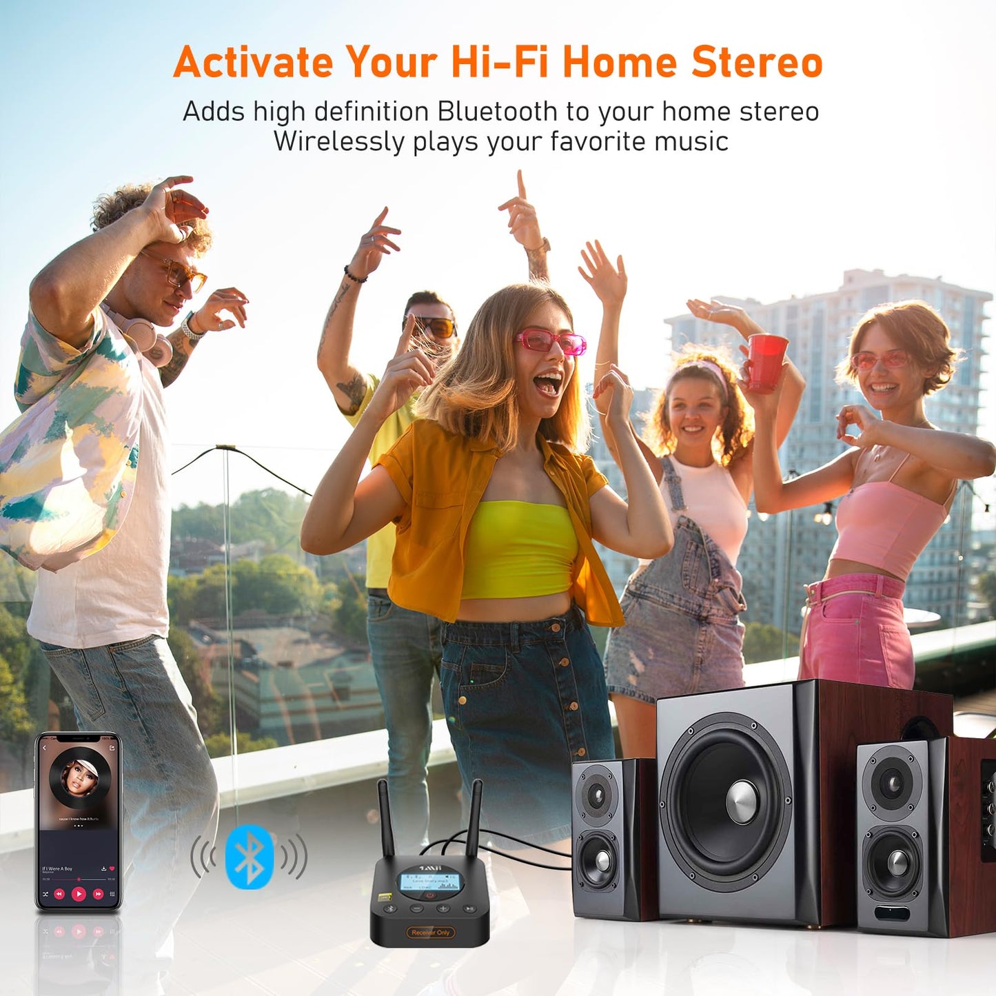 HiFiConnect Pro: LDAC Bluetooth 5.2 Audio Receiver