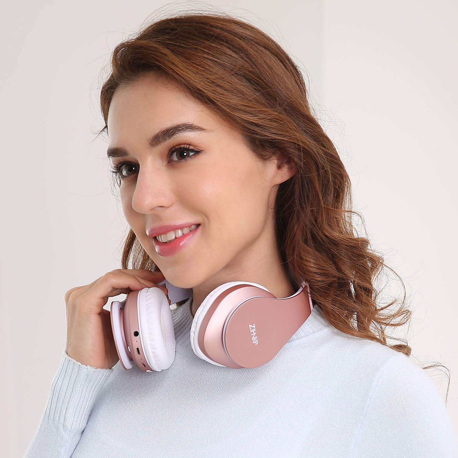 ZIHNIC RoseGold Bluetooth Over-Ear Headphones - Small Enterprise