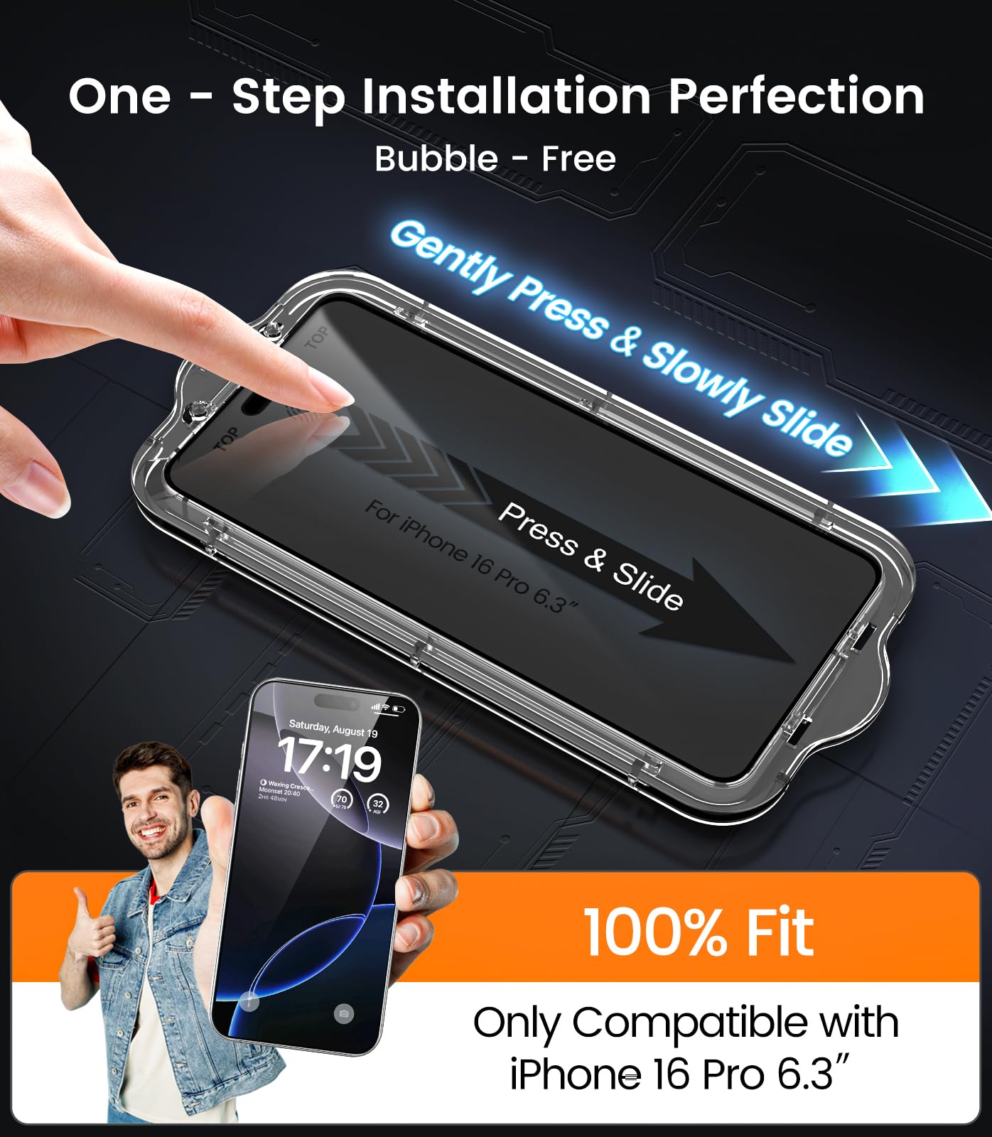 iPhone 13 4-Pack Privacy Glass Shield - Military Grade - Small Enterprise