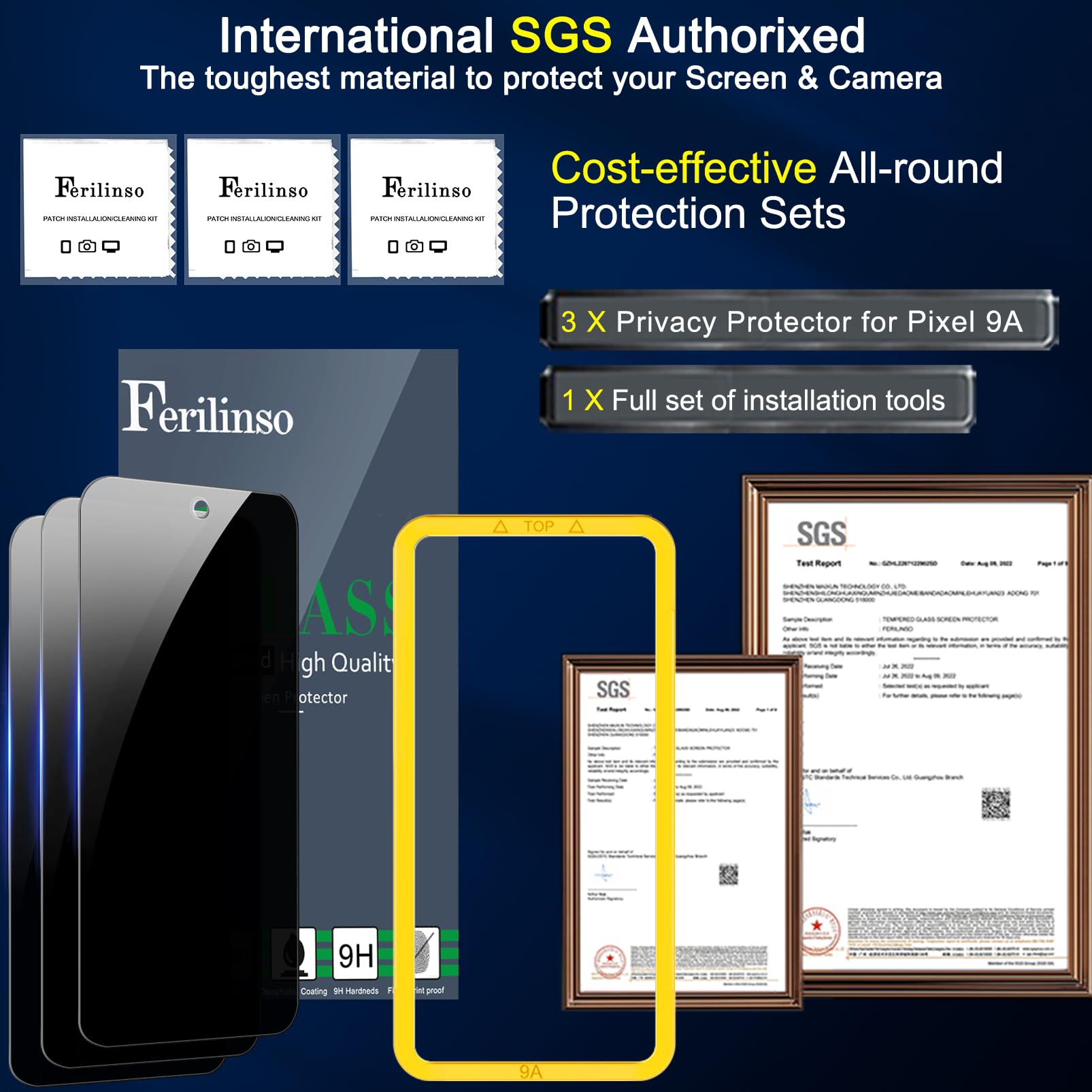 Ferilinso Privacy Screen Protector for iPhone - Small Enterprise
