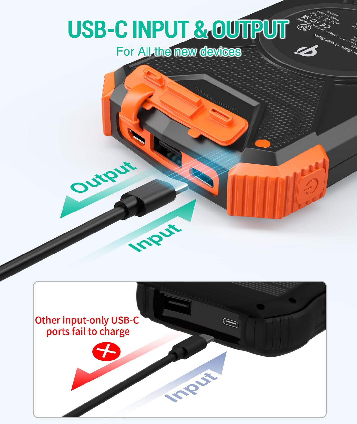 BLAVOR SolarPower 10K: Fast Portable Charger & Light - Small Enterprise