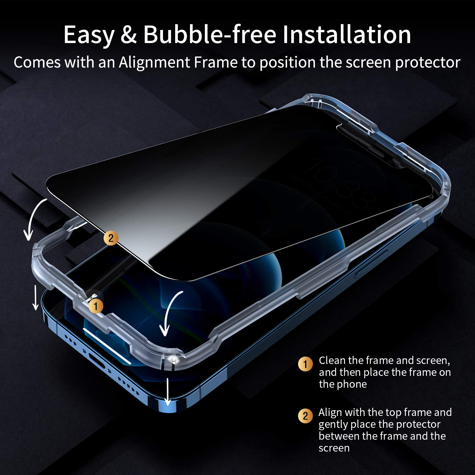 UNBREAKcable iPhone 12 Pro Max Privacy Shield 2-Pack - Small Enterprise