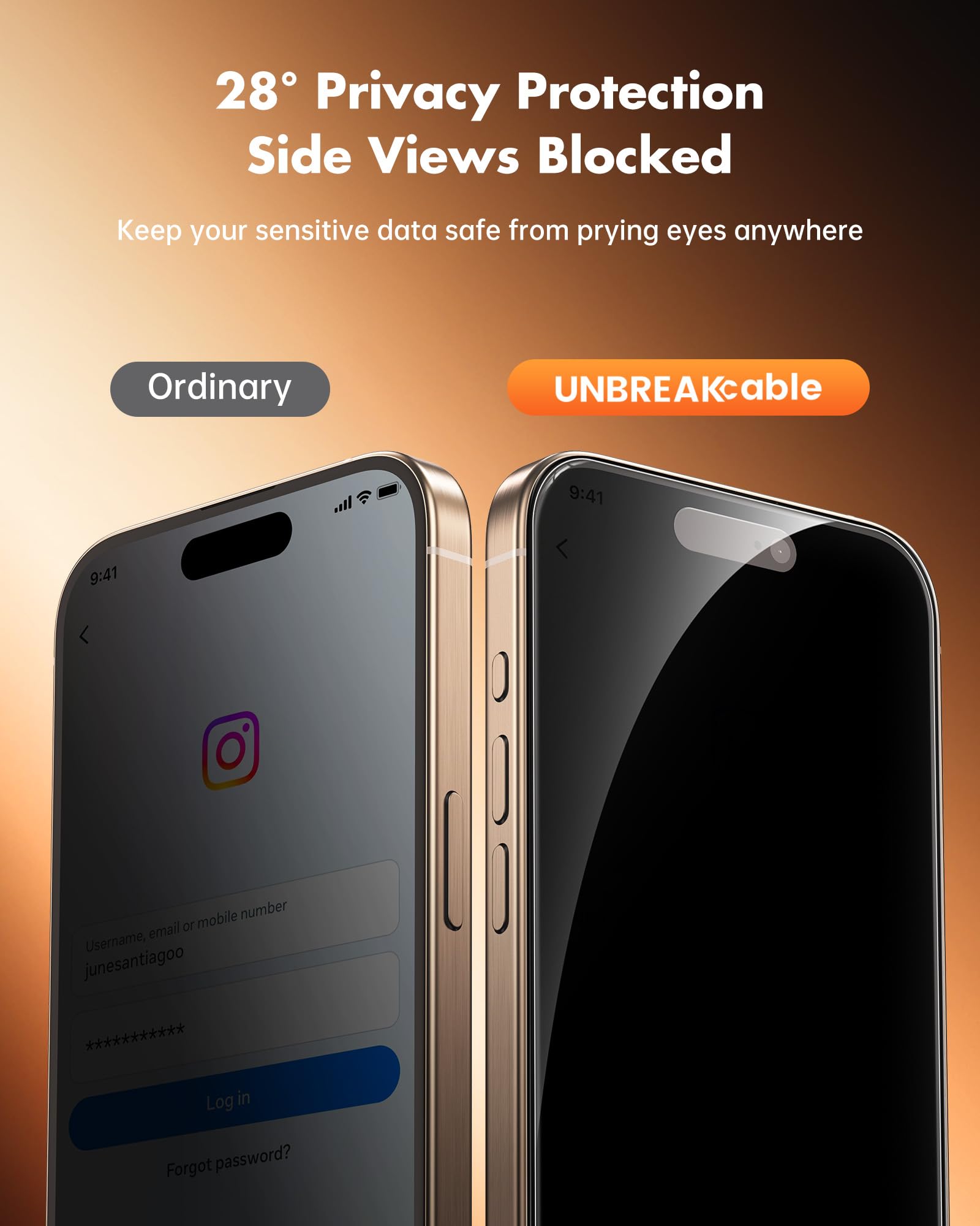 UNBREAKcable iPhone 12 Pro Max Privacy Shield 2-Pack - Small Enterprise