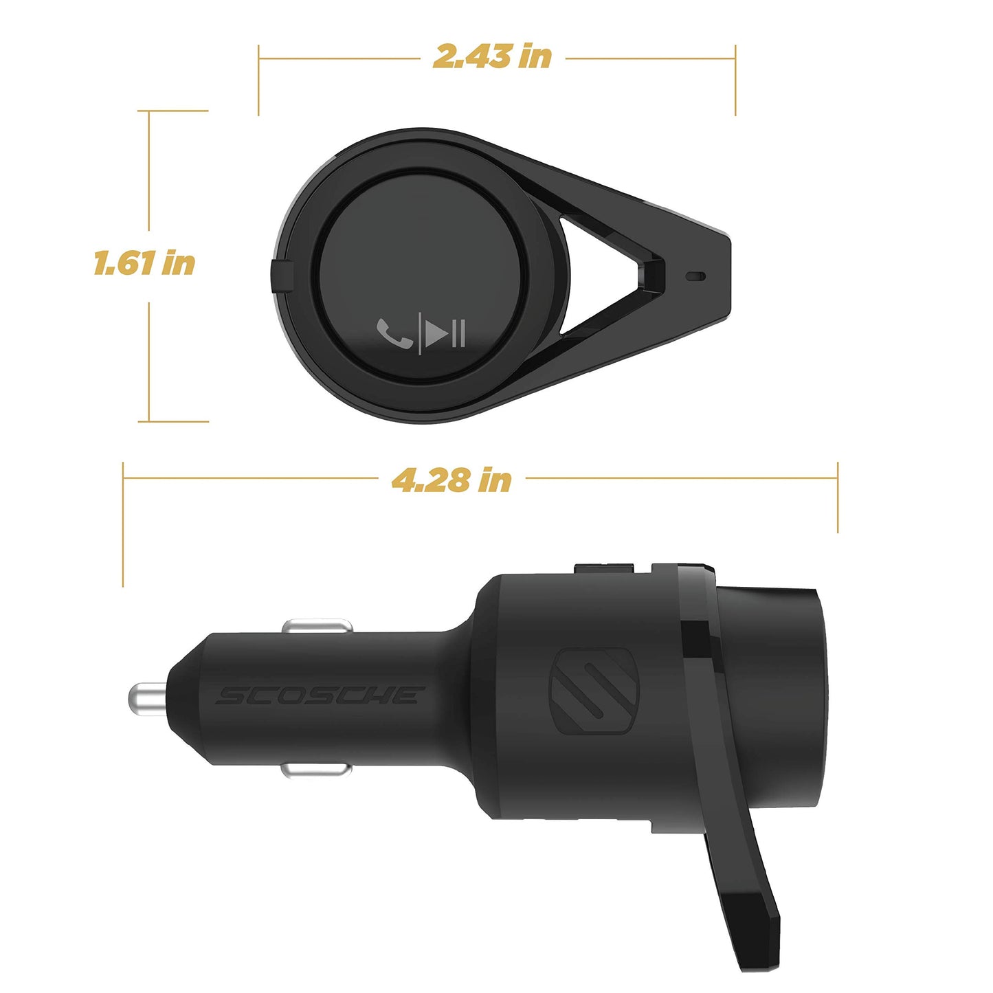 Scosche DriveConnect: Bluetooth FM & Dual USB Charger