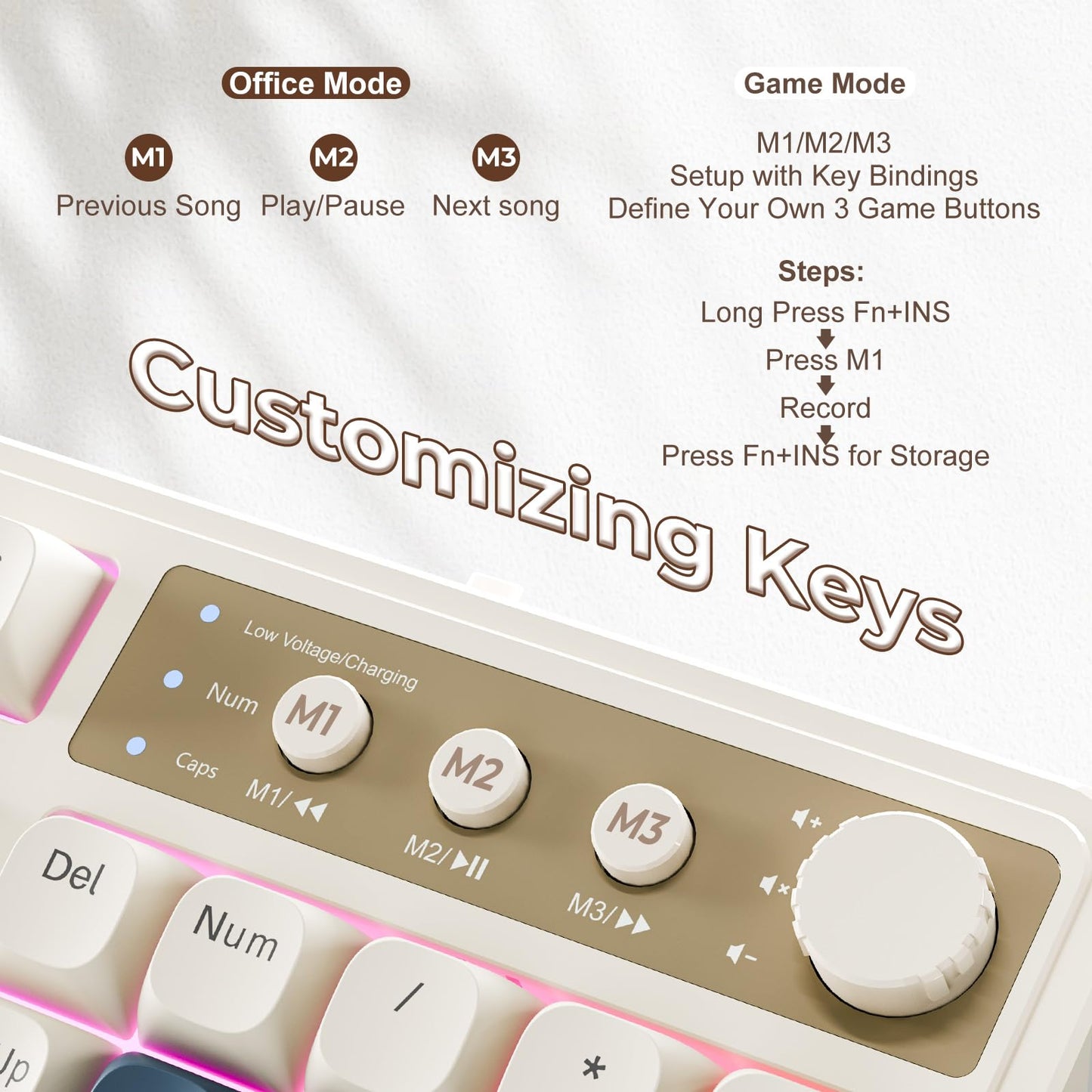 GreenWave S99 RGB Tri-Mode Gaming Keyboard