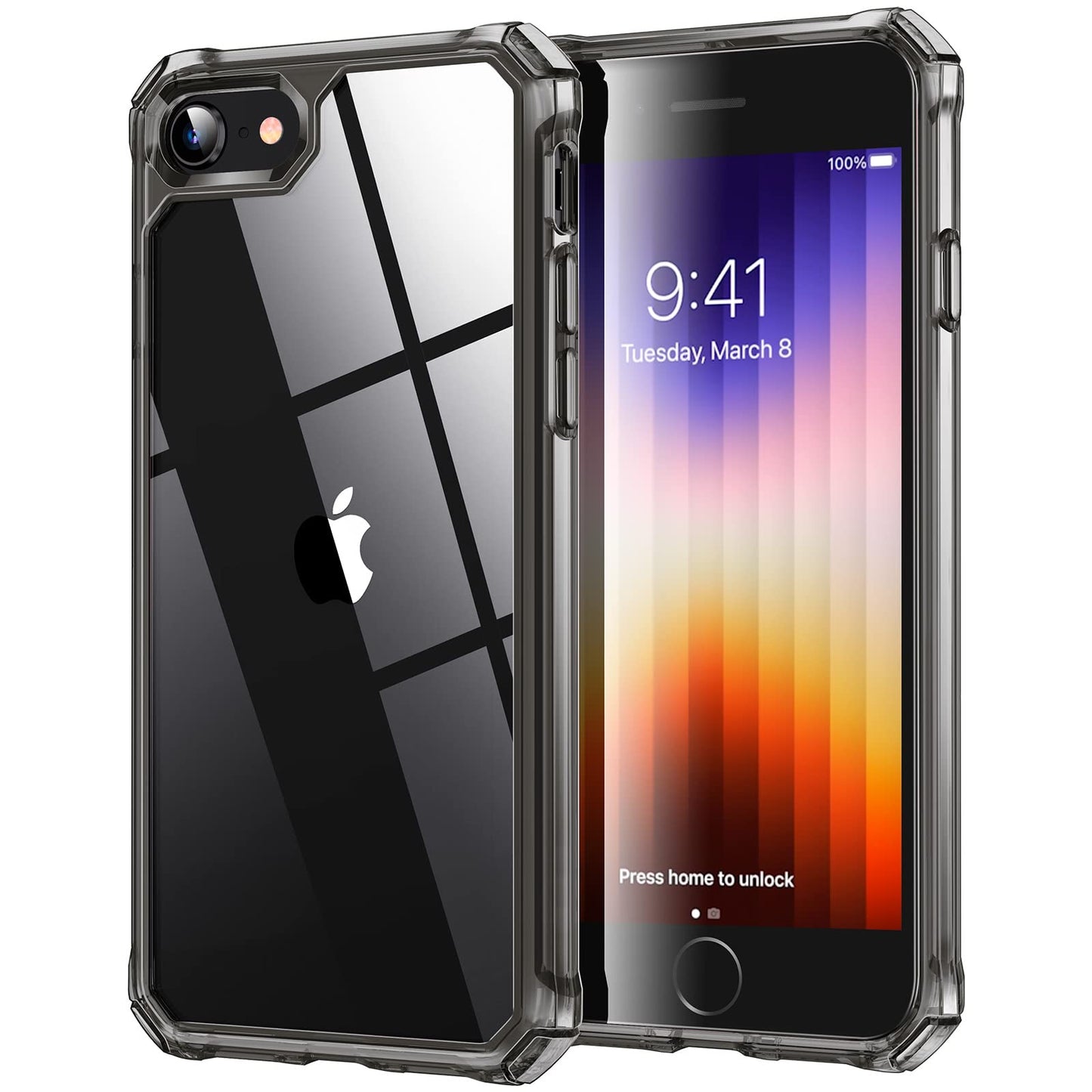 ESR Air Armor: Clear Black Military-Grade iPhone Case