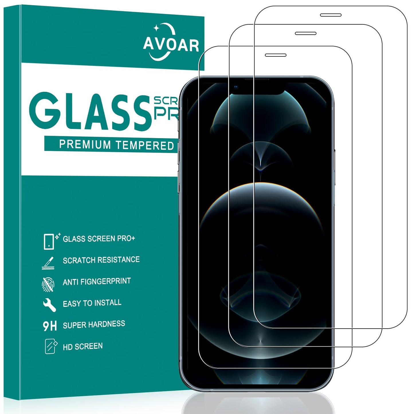 iGuard 2-Pack Privacy Screen Protector for iPhone 14/13 - Small Enterprise