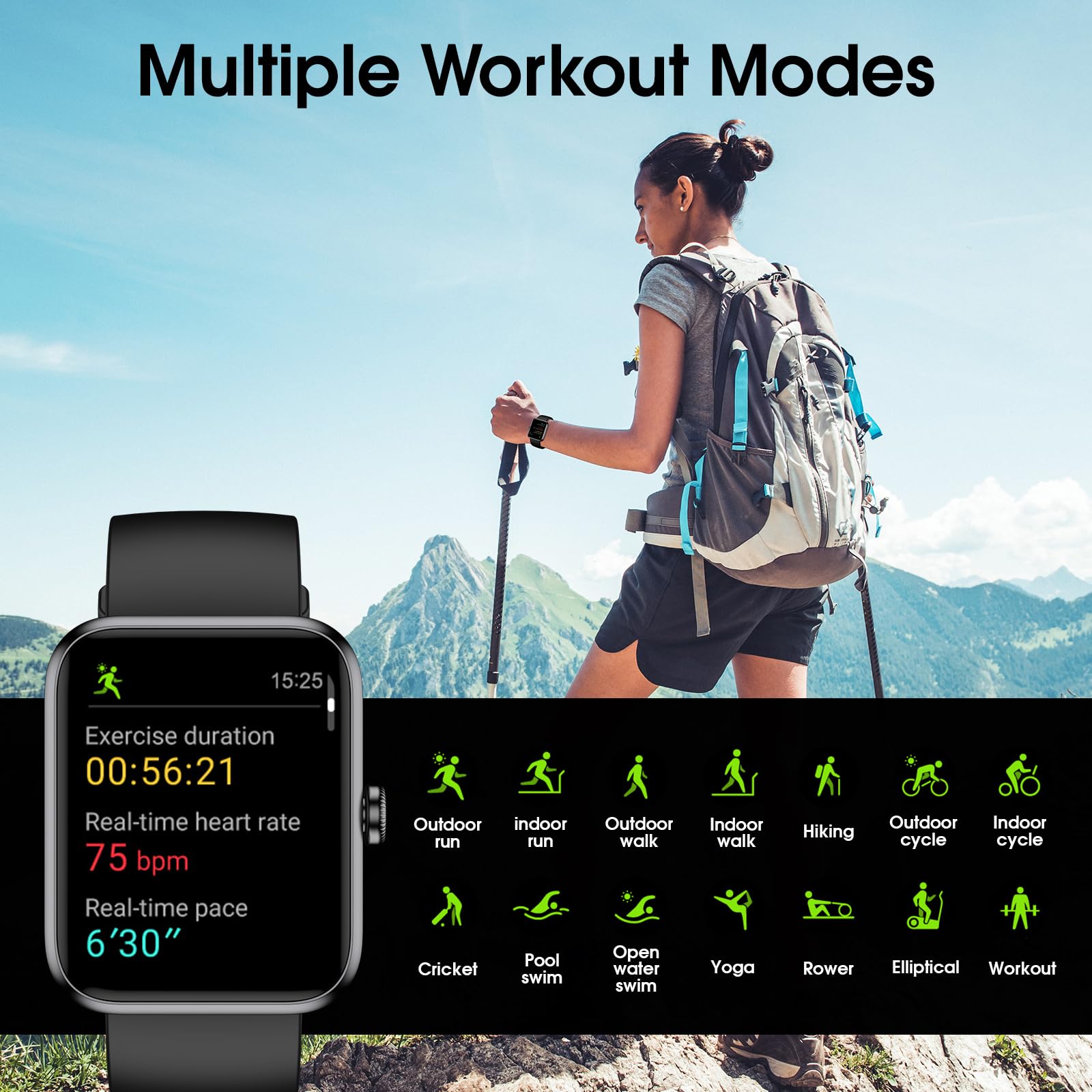 FitWatch Pro: Heart & Sleep Tracker Smartwatch 1.5 - Small Enterprise