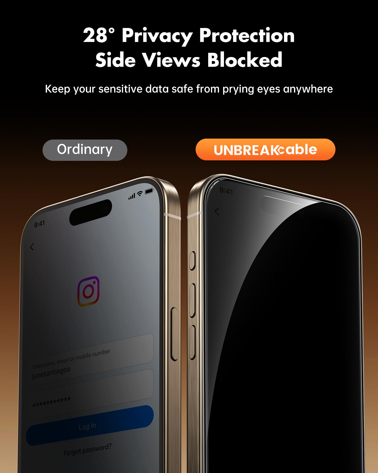 UNBREAKcable iPhone 12 Pro Max Privacy Shield 2-Pack - Small Enterprise