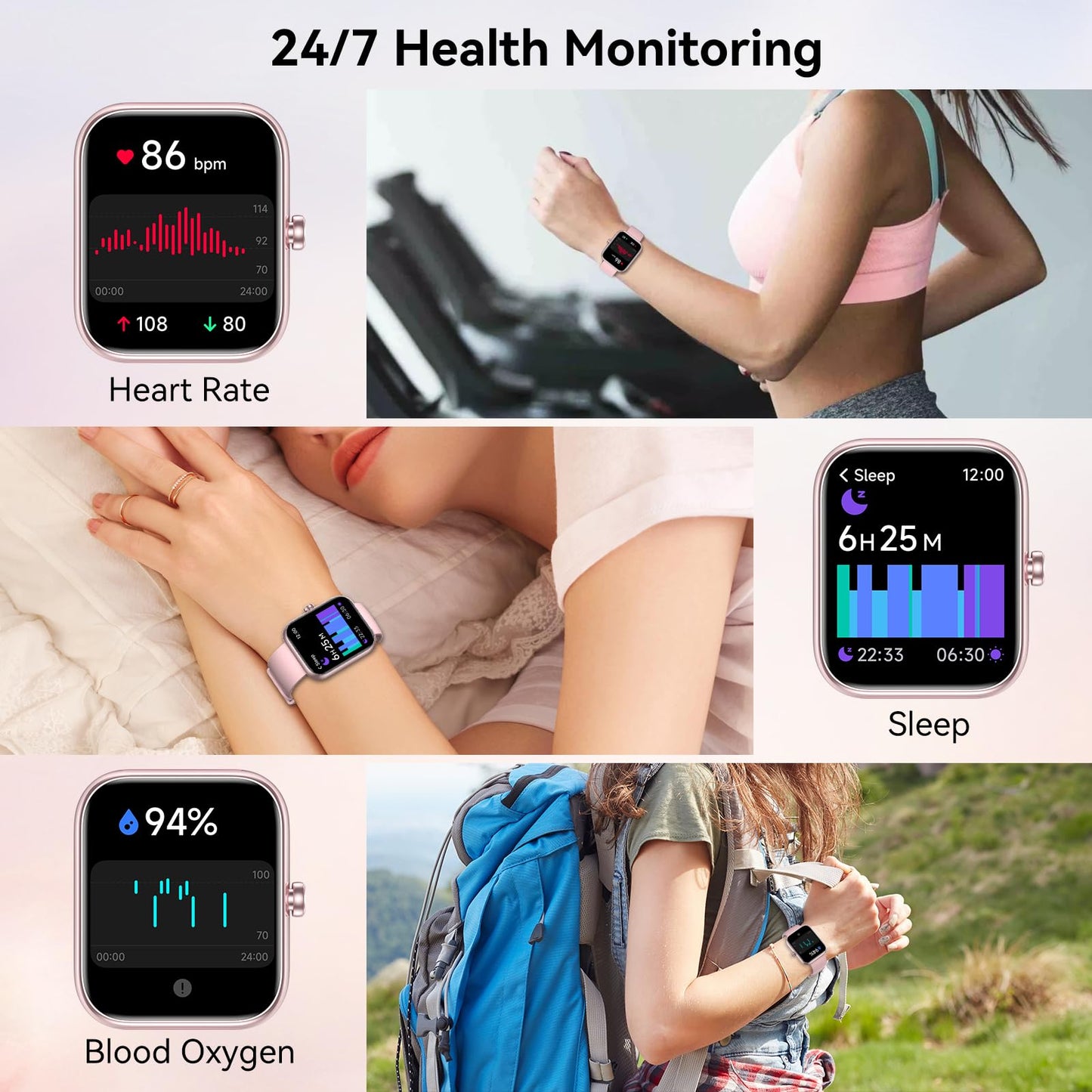 FitSmart Alexa Watch: HD Touchscreen & Health Tracker - Small Enterprise