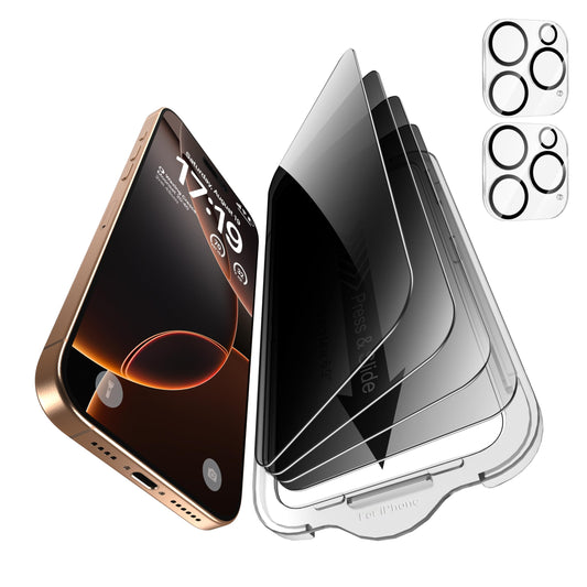 iPhone 13 4-Pack Privacy Glass Shield - Military Grade - Small Enterprise