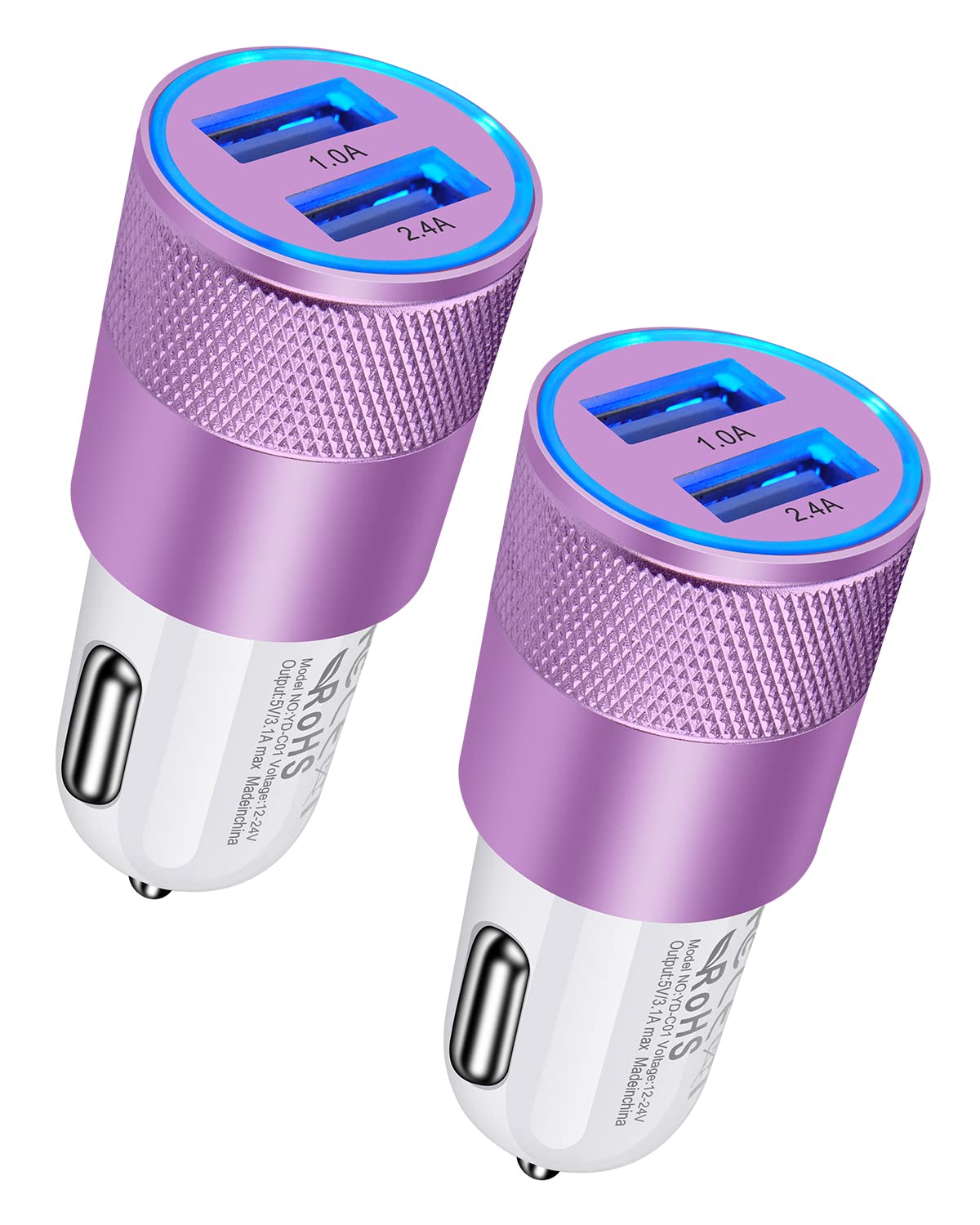 DualBoost Car Charger: Fast 3.4A 2-Pack USB Adapter