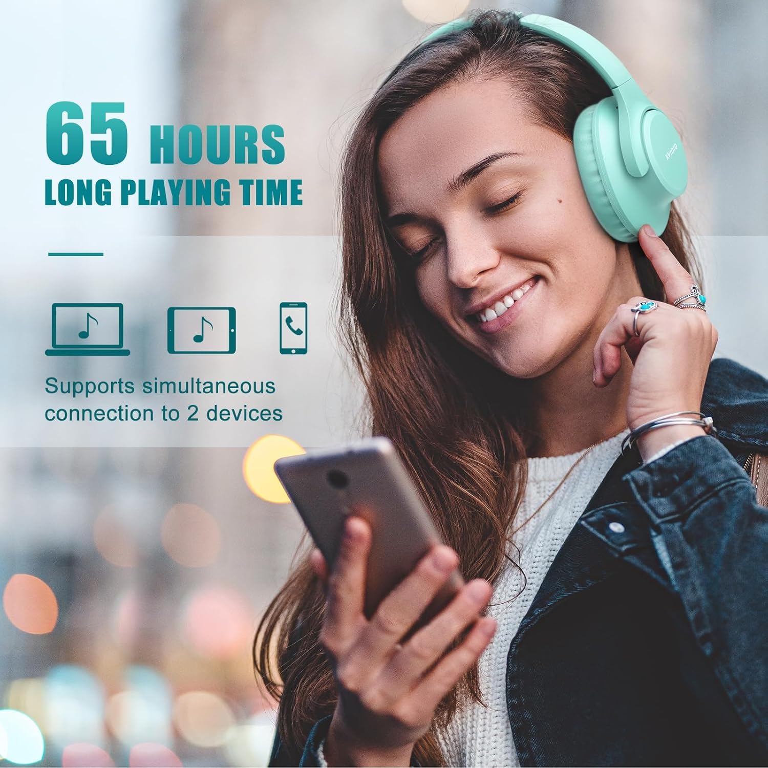 KVIDIO ProBass 65H Wireless Headphones - Travel Ready! - Small Enterprise