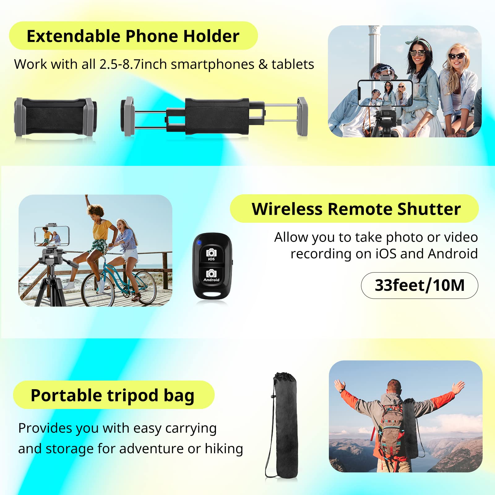 Sensyne ProTripod: 64 Versatile Phone & iPad Stand - Small Enterprise