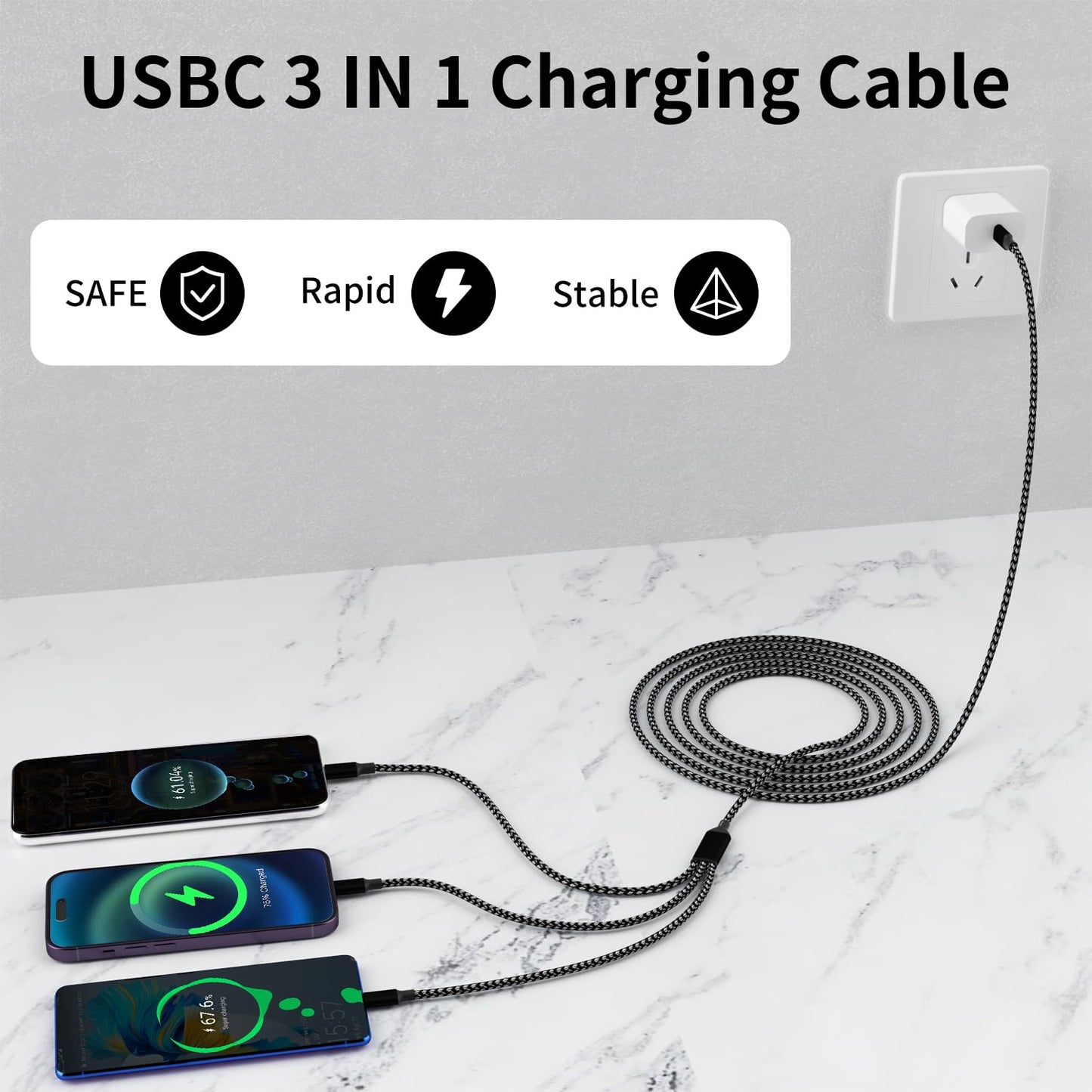 QuadCharge 65W: 4-in-1 Fast Multi-Cable