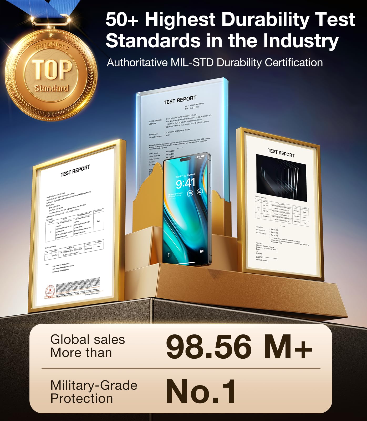 UltraGlass 9H+ Privacy Shield for iPhone 16 - Small Enterprise