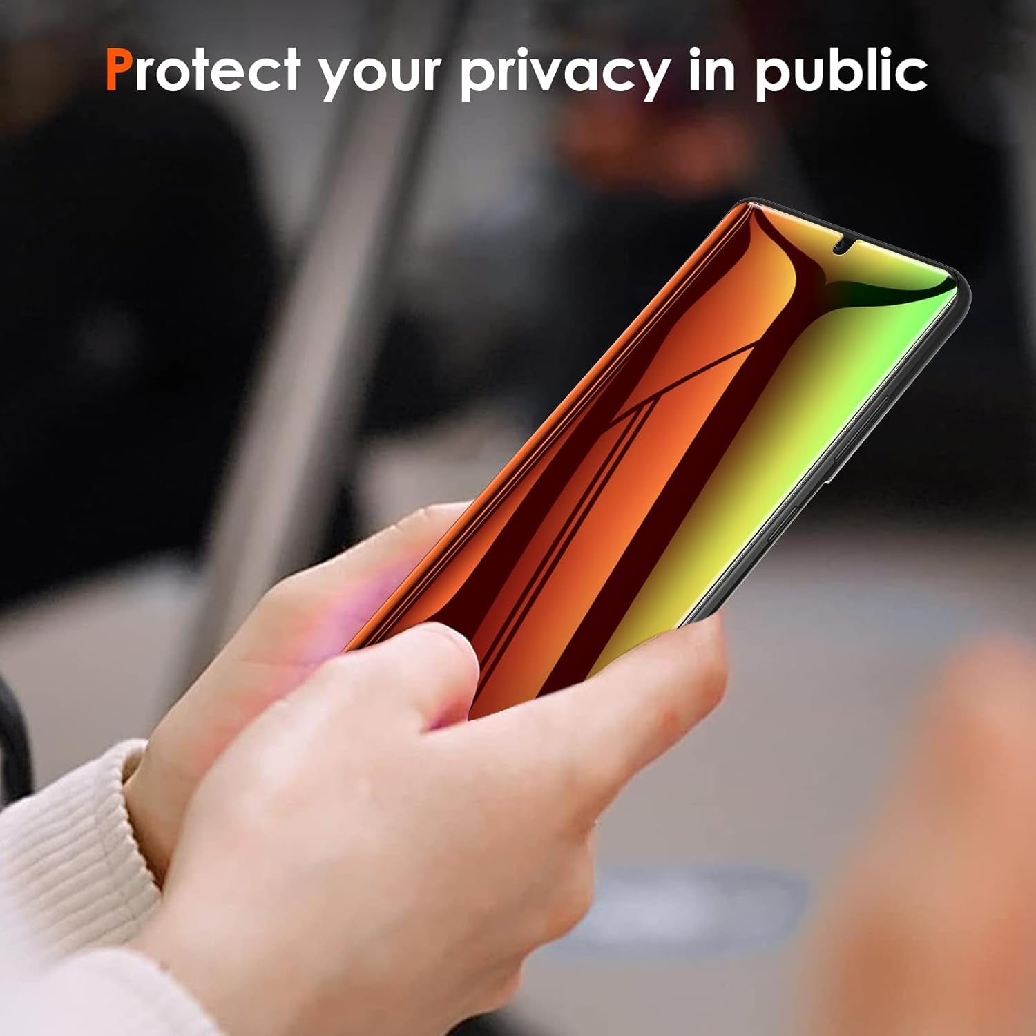 2 Pack for Samsung Galaxy S21 Ultra Privacy Screen Protector, Gradient