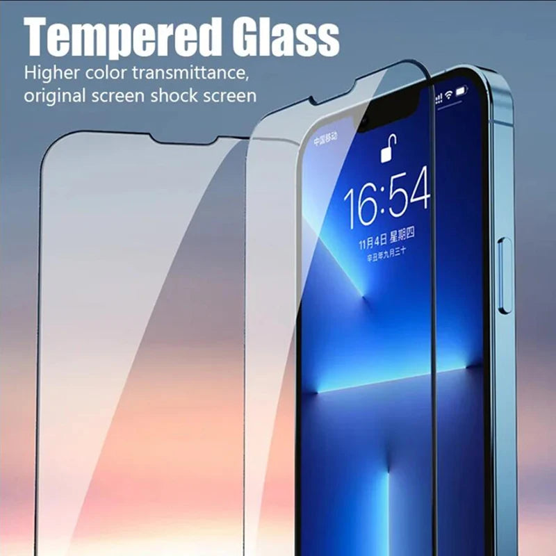 4 Pcs for Apple Iphone 16 Pro Max Glass Tempered Glass HD Flim Screen Protector Film for Iphone 16 15 14 13 12 11 Pro Max Glass