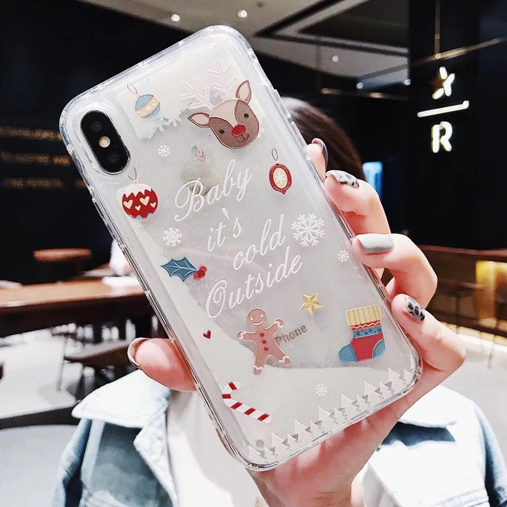 Compatible with Apple , Snowflakes Sands Mobile Shell Christmas - Small Enterprise