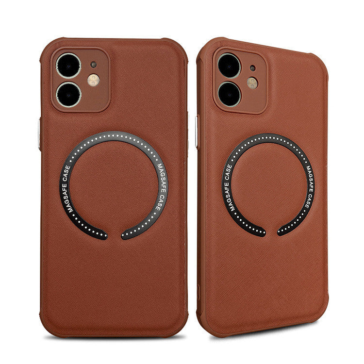 Leather Phone Case Iphone14 Mag Safe Magnetic Cross - Small Enterprise