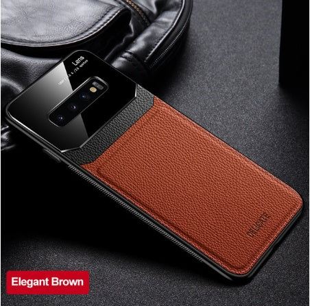 For Sam Sung S20 Case Leather Glass Shockproof Cover - Small Enterprise
