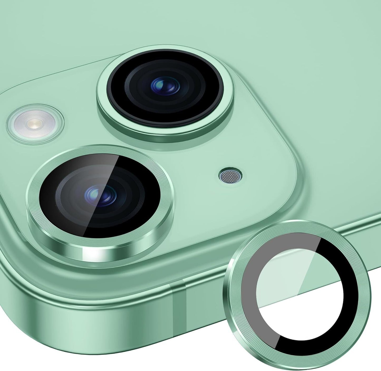 For Iphone 16 15 Pro Max plus Metal Ring Tempered Glass Camera Lens Protector