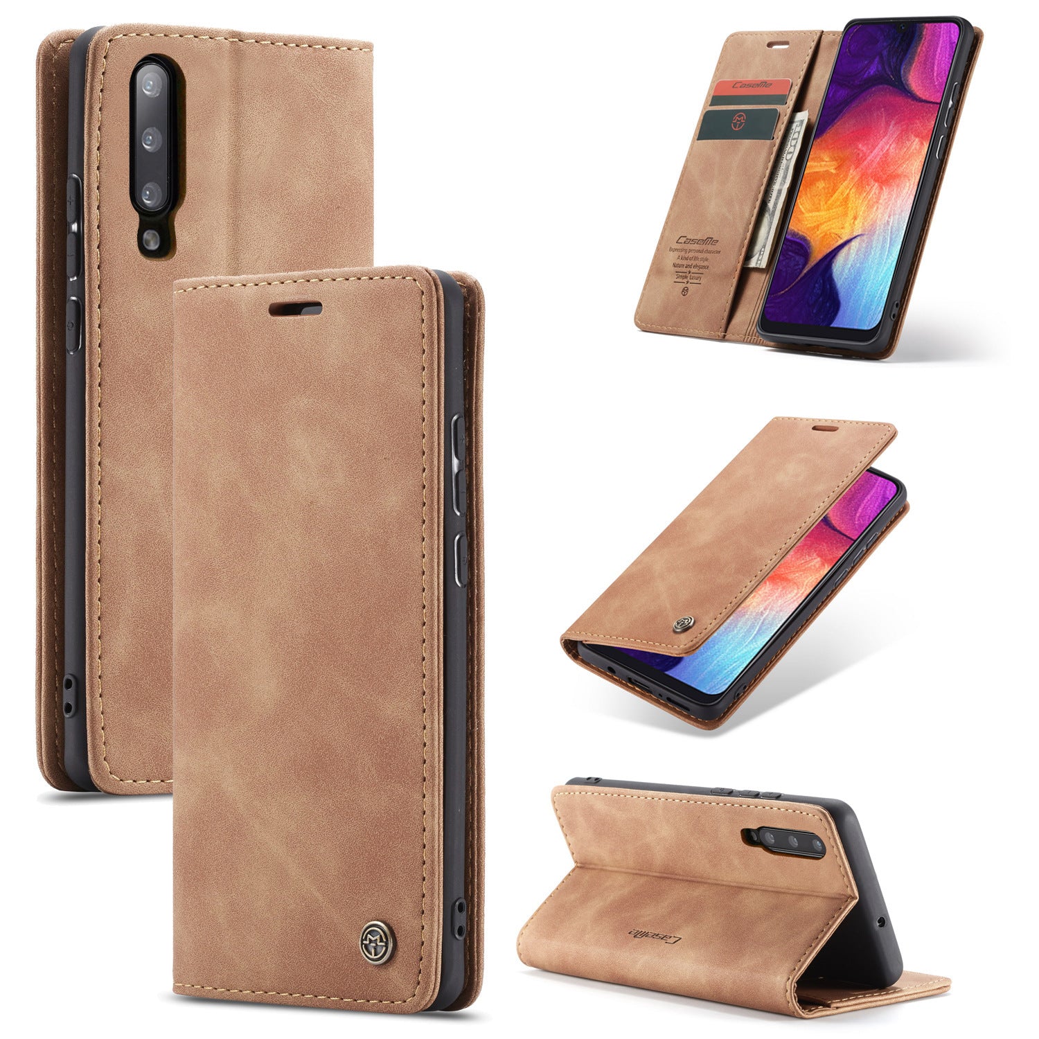 Flip Leather Case Anti-drop Magnetic Phone Case - Small Enterprise