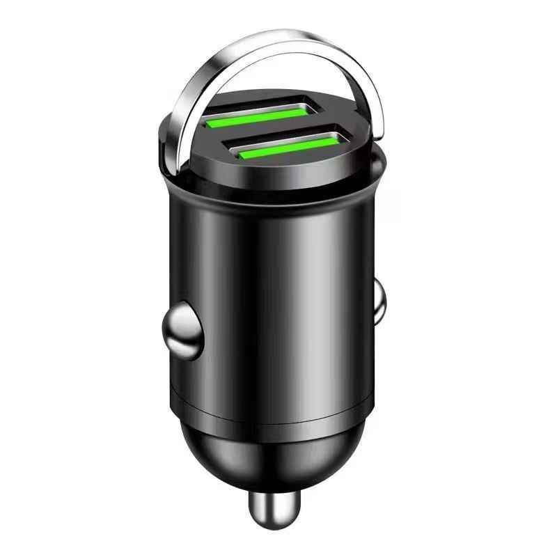 Hidden Pull Ring Car Charger Adapter
