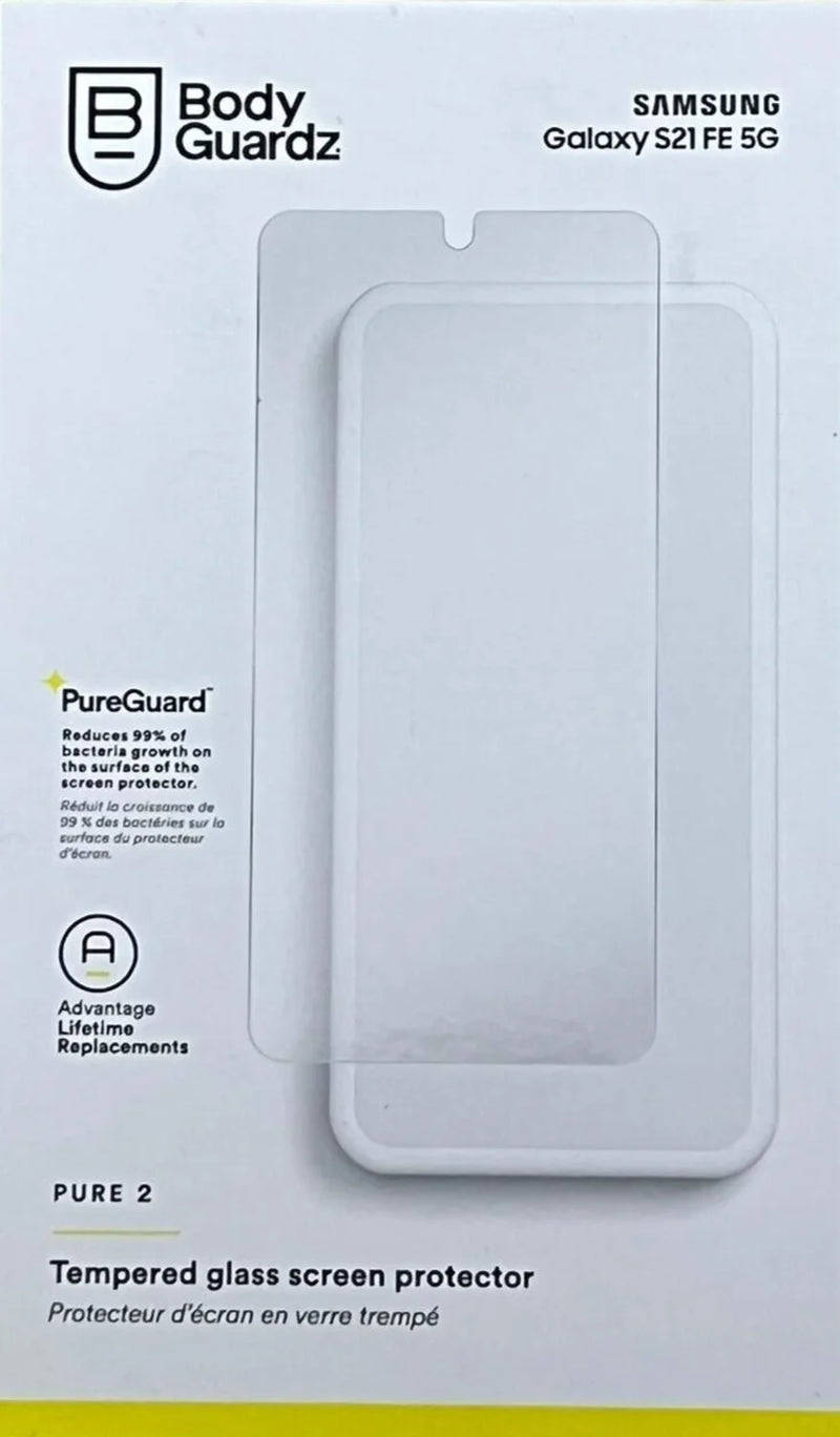 Pure 2 Antimicrobial Tempered Glass Screen Protector - Samsung Galaxy S21 FE 5G