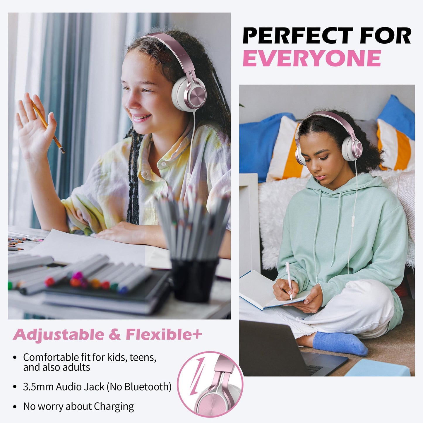 KidTunes Headset - Black Blue - Small Enterprise