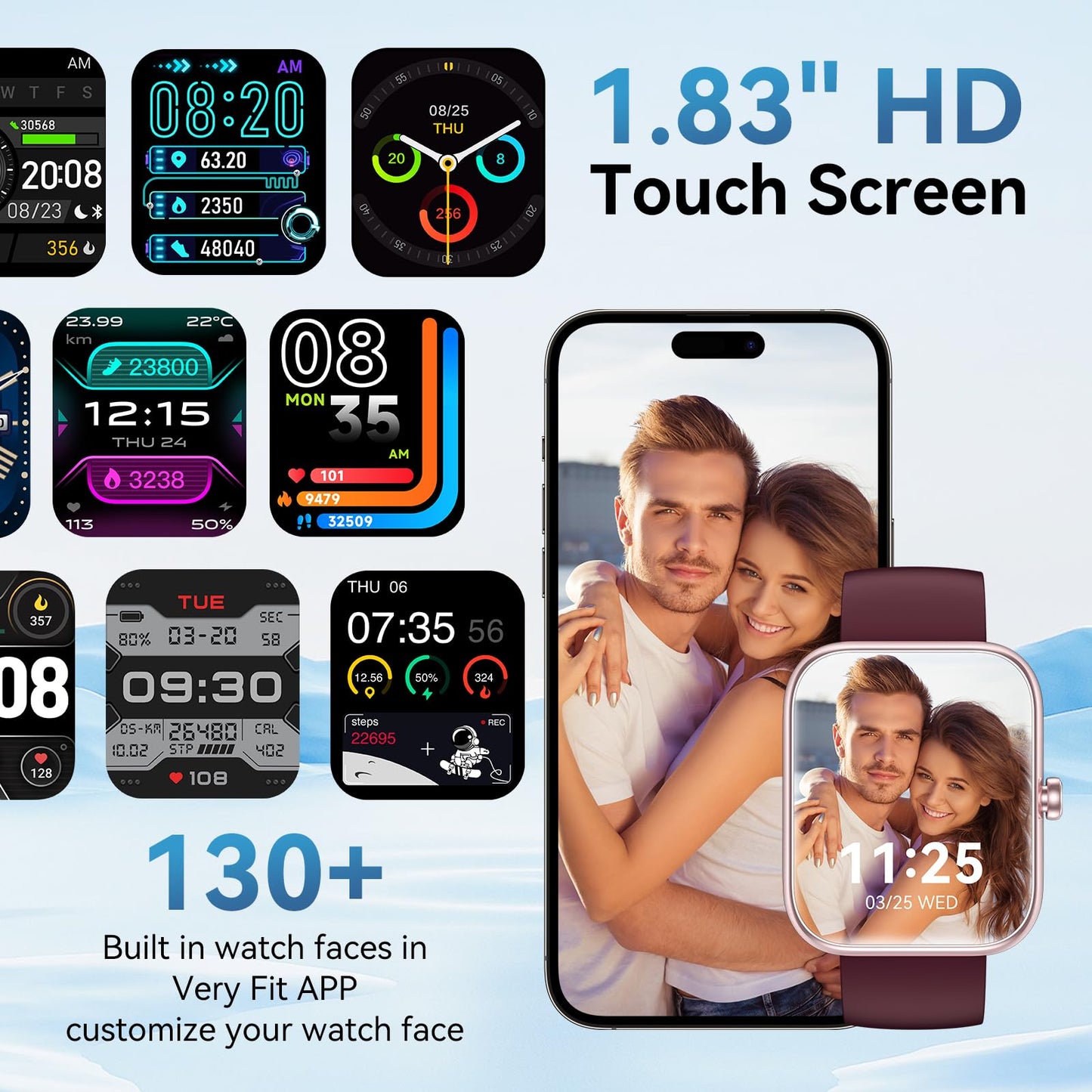 FitSmart Alexa Watch: HD Touchscreen & Health Tracker - Small Enterprise