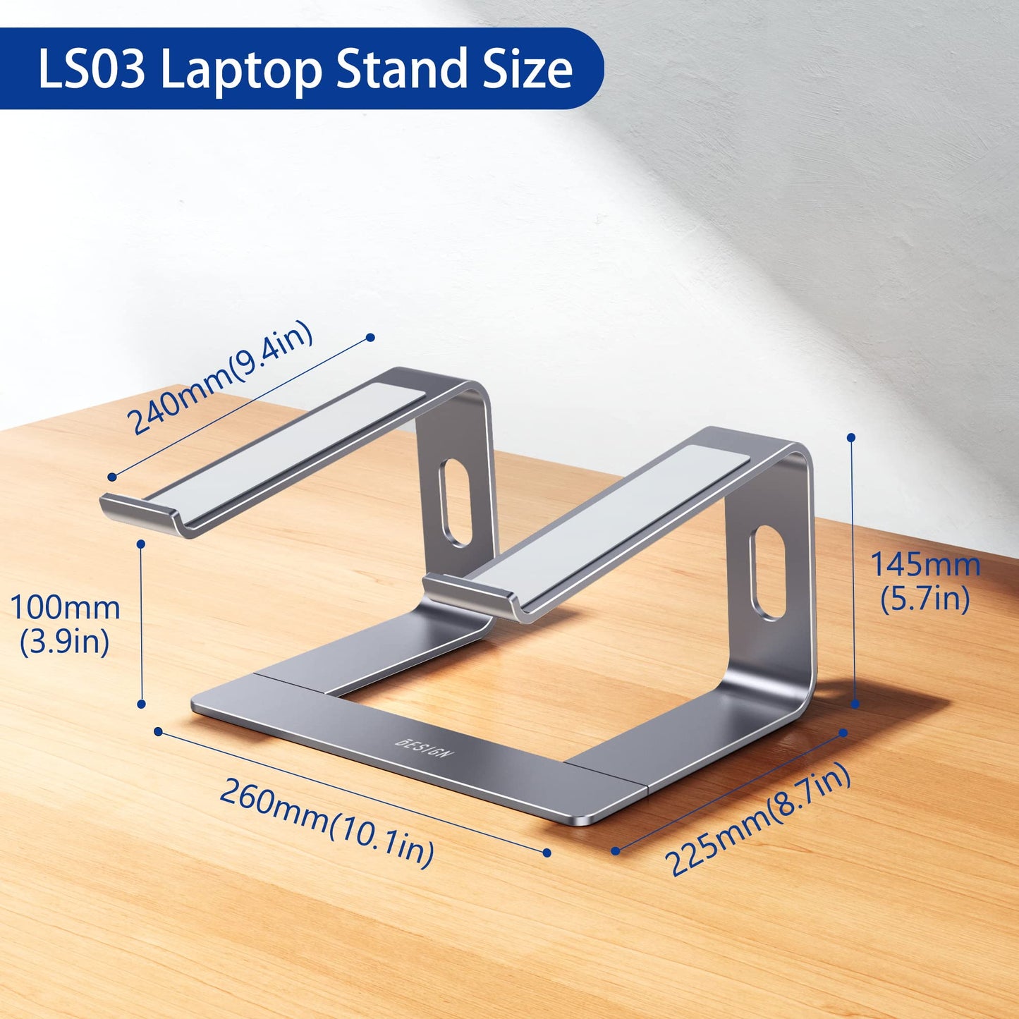 ElevatePro Aluminum Laptop Stand - Ergonomic & Stylish