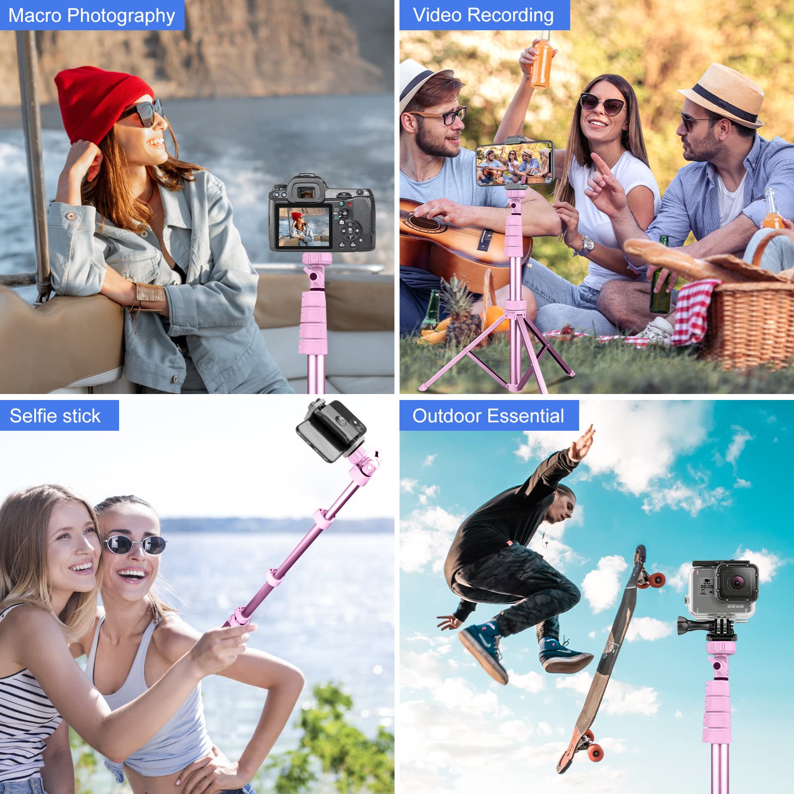 SENSYNE ProTripod: 62 Selfie Stick & Stand - Small Enterprise