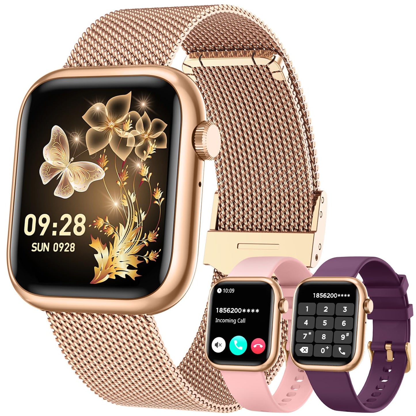 GoldFit Smartwatch: Women's Fitness Tracker & Caller - Small Enterprise
