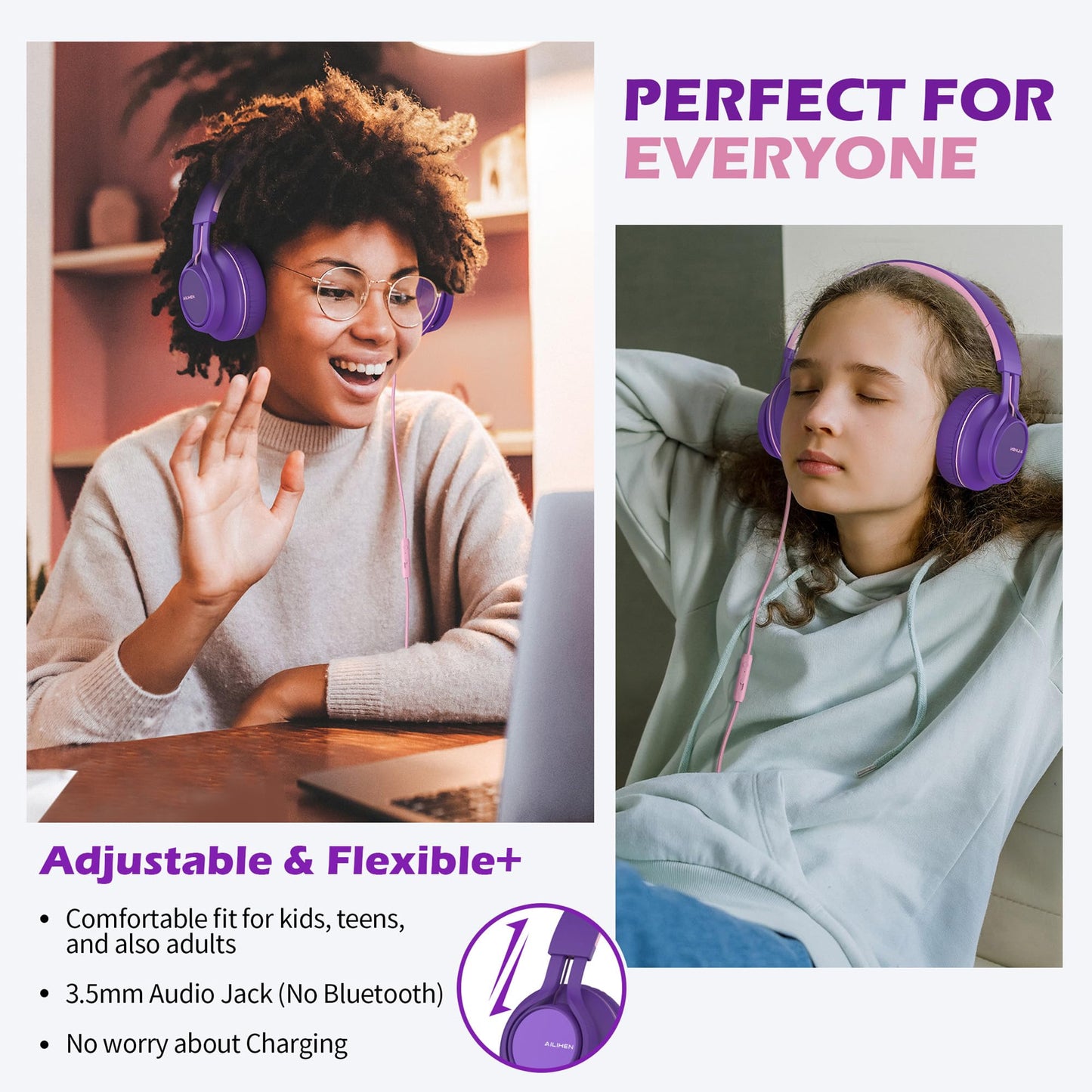 KidTunes Headset - Black Blue - Small Enterprise