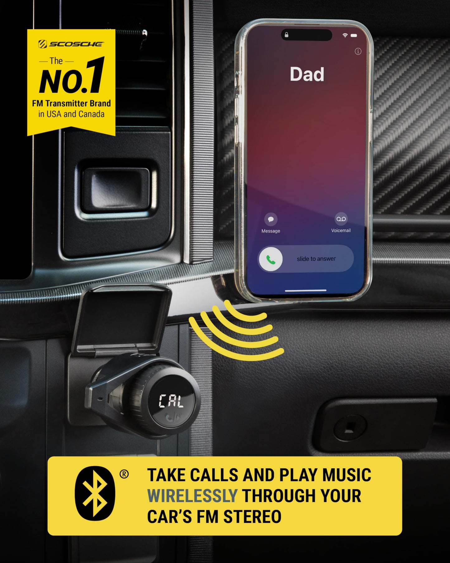 Scosche DriveConnect: Bluetooth FM & Dual USB Charger