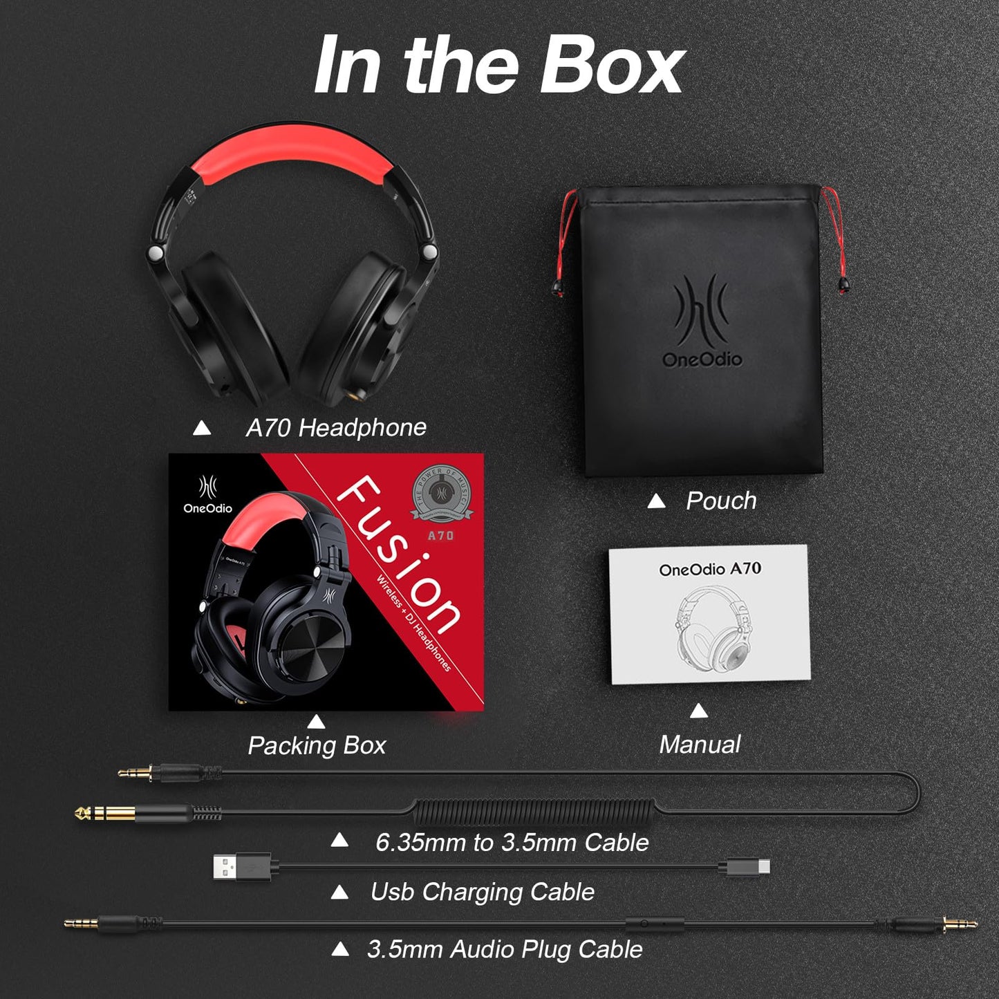 ProSonic A70: 72H Wireless Studio DJ Headphones