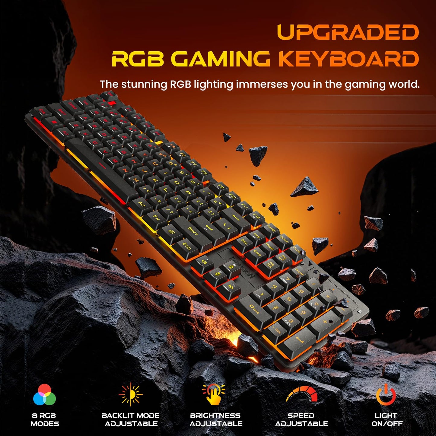 Redragon K521X: RGB Gamer's Mechanical-Feel Keyboard