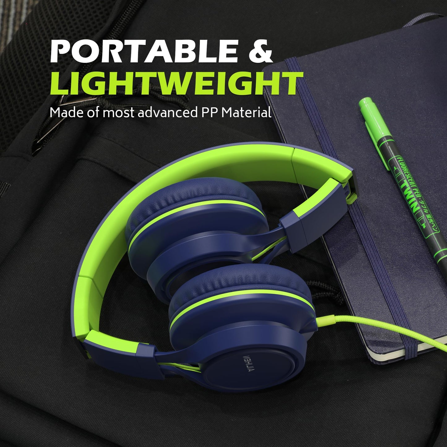 KidTunes Headset - Black Blue - Small Enterprise