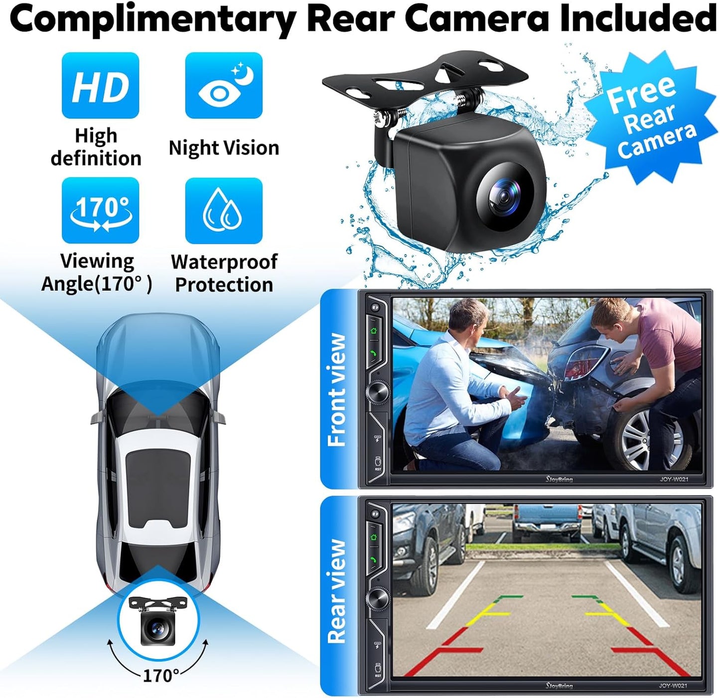 QLEDSync 7 Car Stereo: Wireless CarPlay & Android