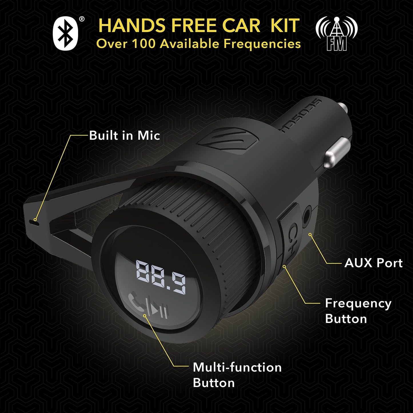 Scosche DriveConnect: Bluetooth FM & Dual USB Charger